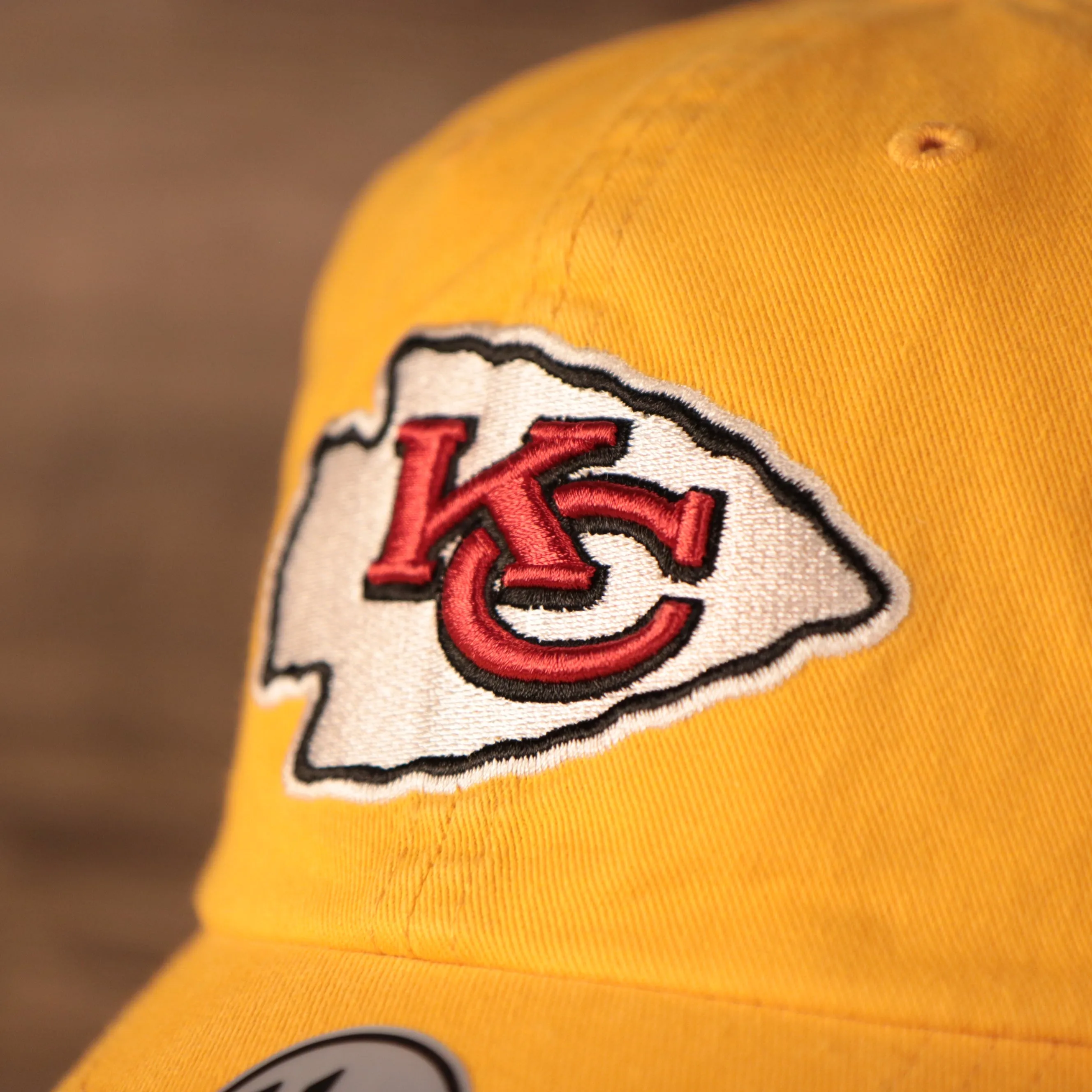 Kansas City Chiefs Yellow Adjustable Dad Hat