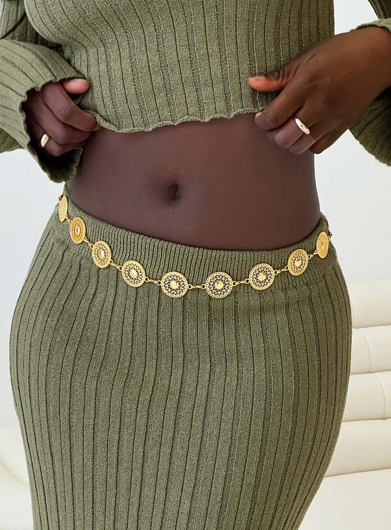 Laurz Chain Belt Gold