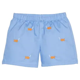 Little English - Embroidered Basic Short - Goldfish