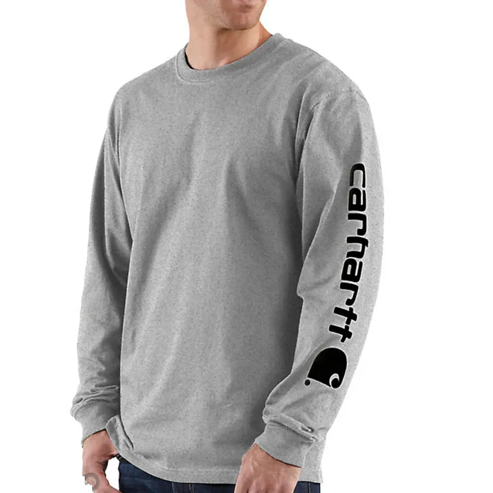 Loose Fit Heavyweight L/S Logo Sleeve Graphic T-Shirt - Tall - K231T