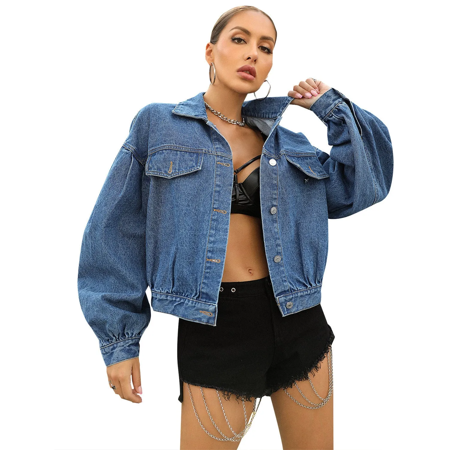 Loose Short Denim Jacket