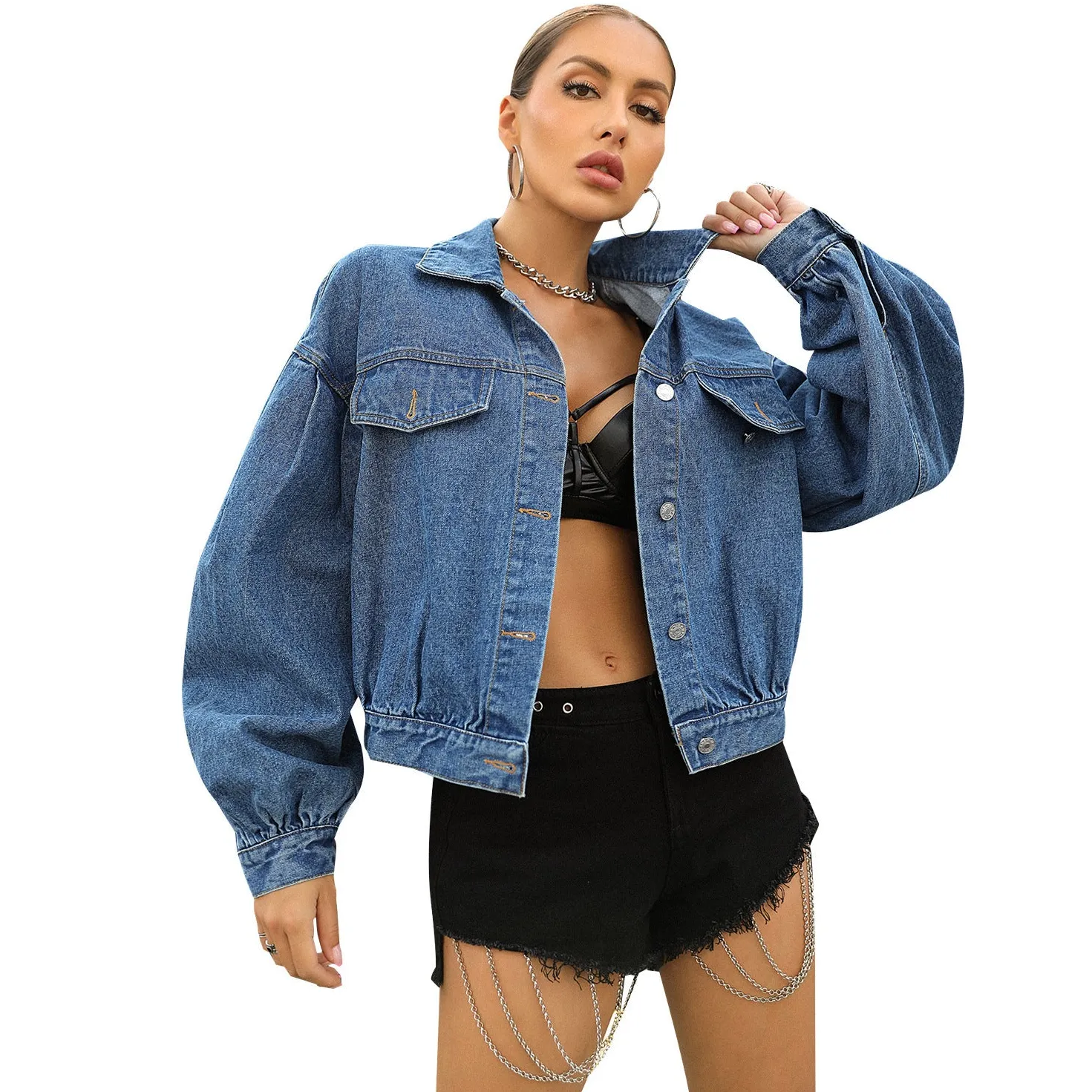 Loose Short Denim Jacket