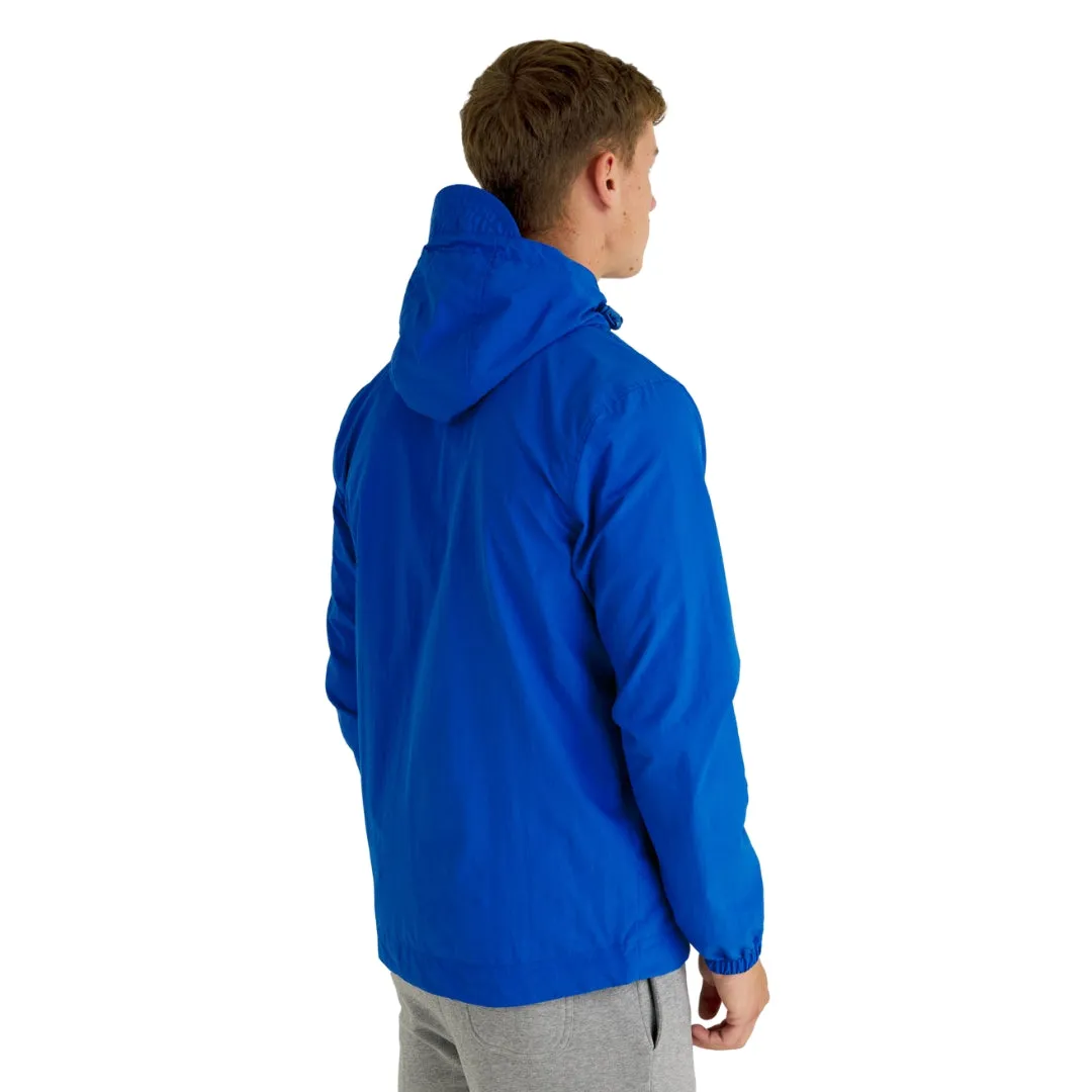 Lyle & Scott Branded Bright Blue Hooded Short Lightweight Jacket