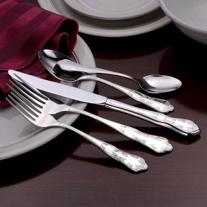 Martha Washington Stainless Flatware - 20 Piece Set Made in USA