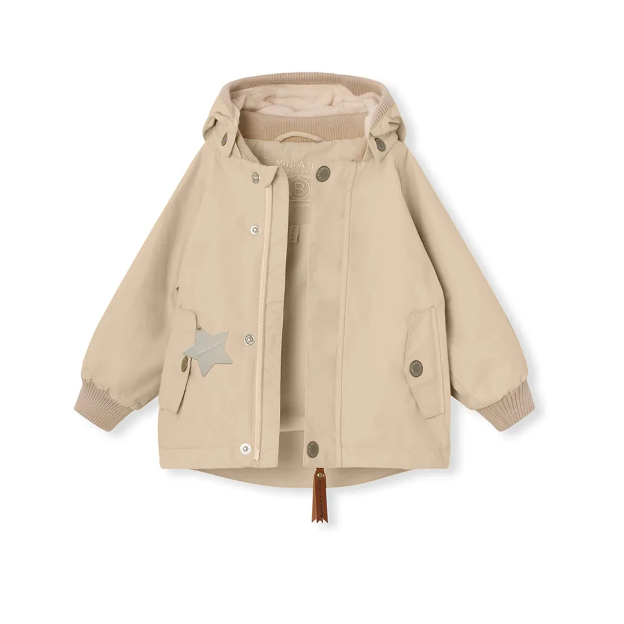 Mini A Ture Matwally Fleece Lined Spring Jacket. Grs 24SS Sesame