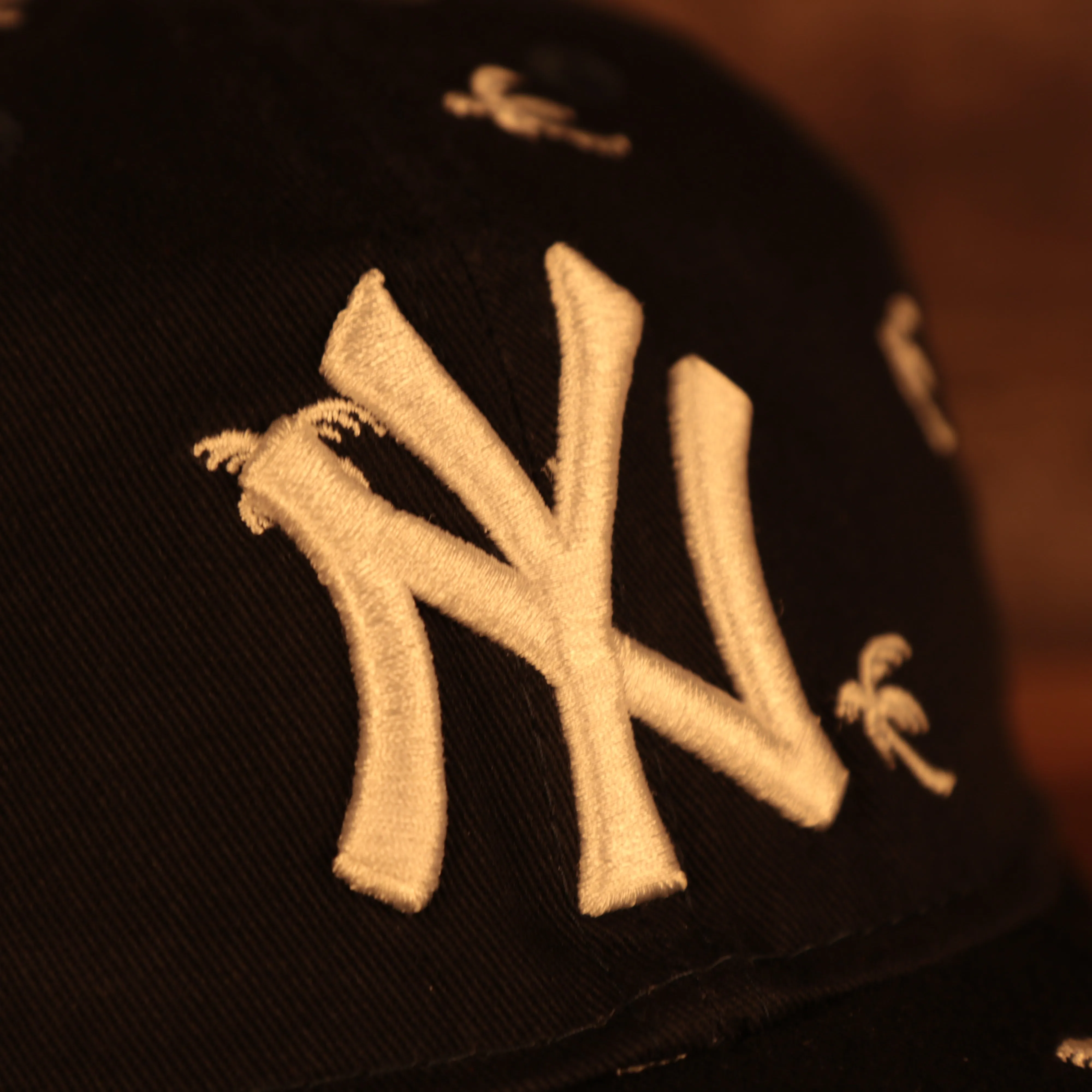 New York Yankees Spring Training 2022 Youth All Over Palm Tree Navy 9Twenty Dad Hat