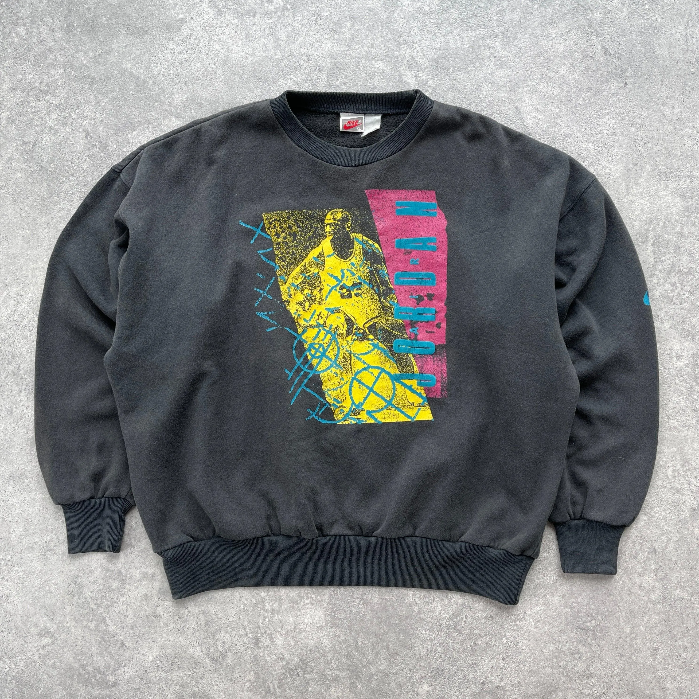 Nike RARE 1990s Air Jordan graphic heavyweight sweatshirt (XL)