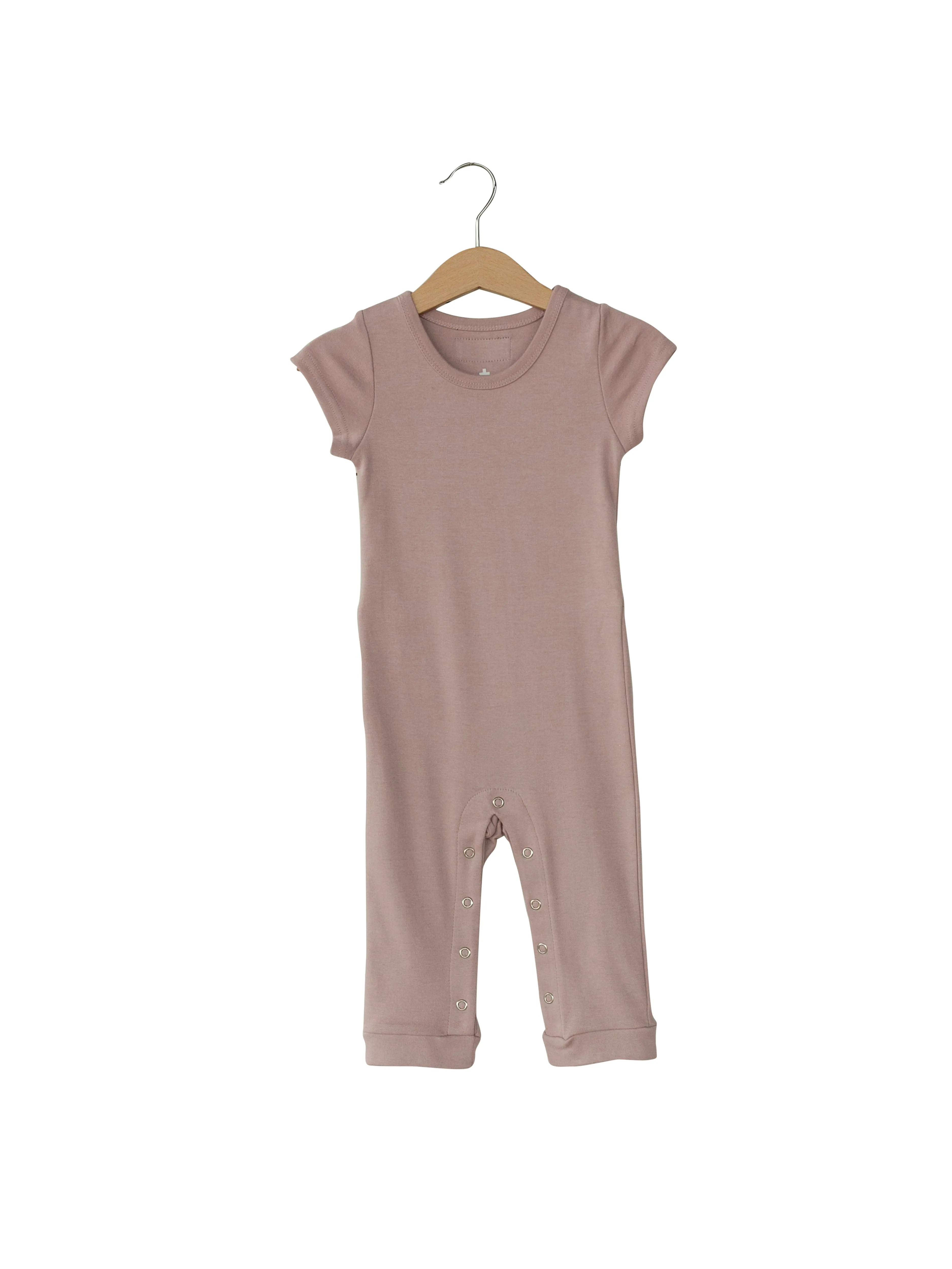 Organic Short Sleeve Jumpsuit with Explorer Back -  Colors