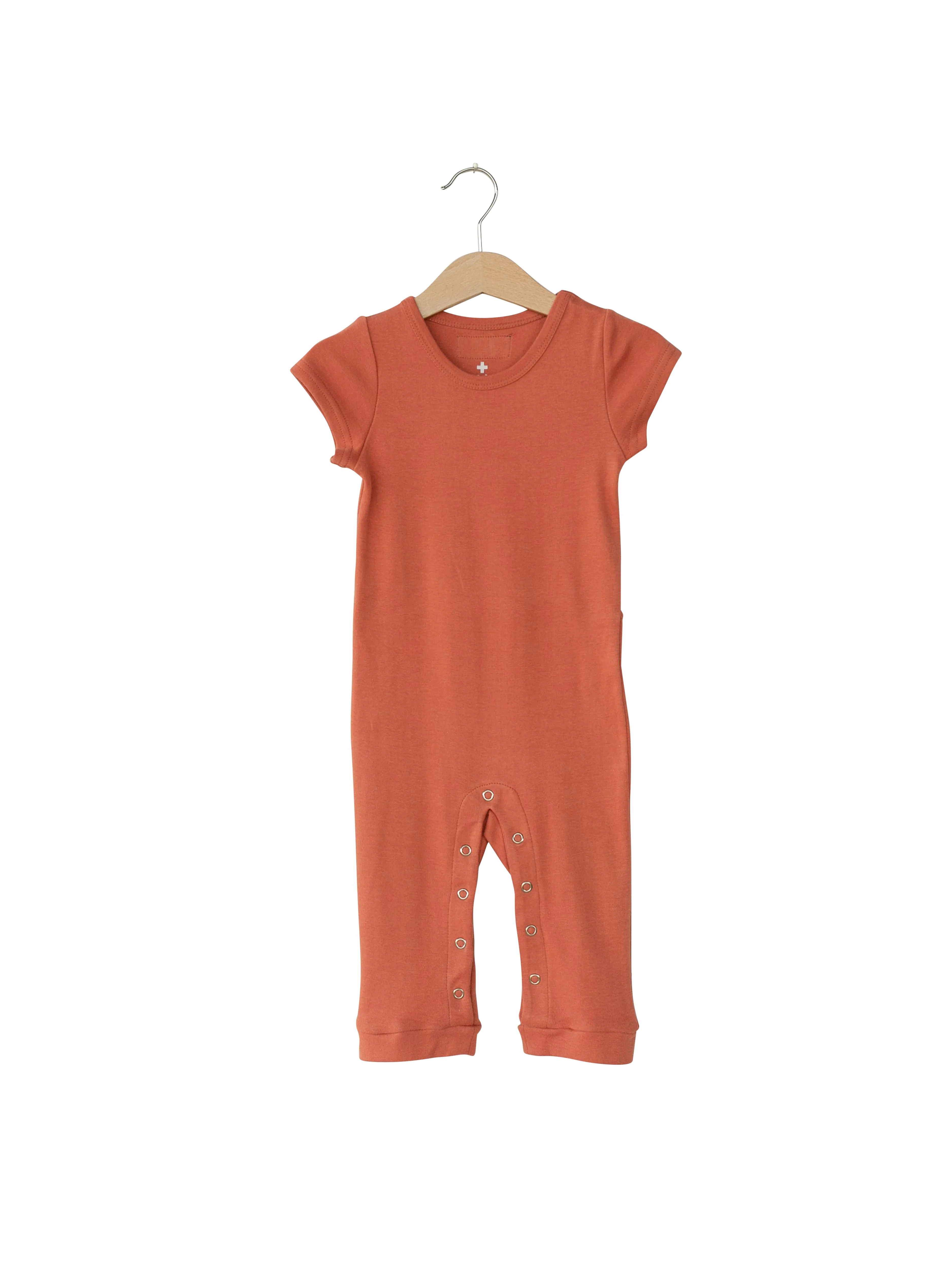 Organic Short Sleeve Jumpsuit with Explorer Back -  Colors