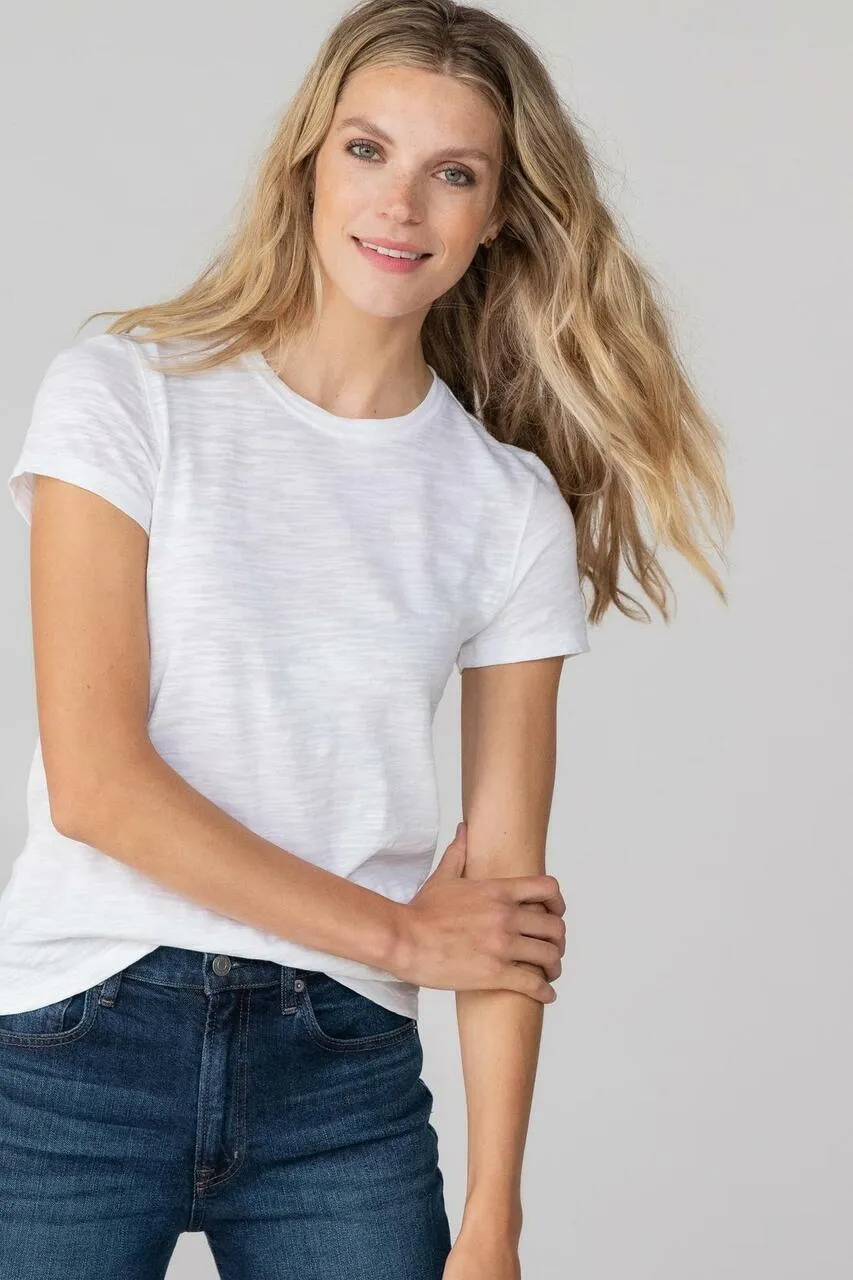 PA0022w Lilla P Short Sleeve Back Seam Tee