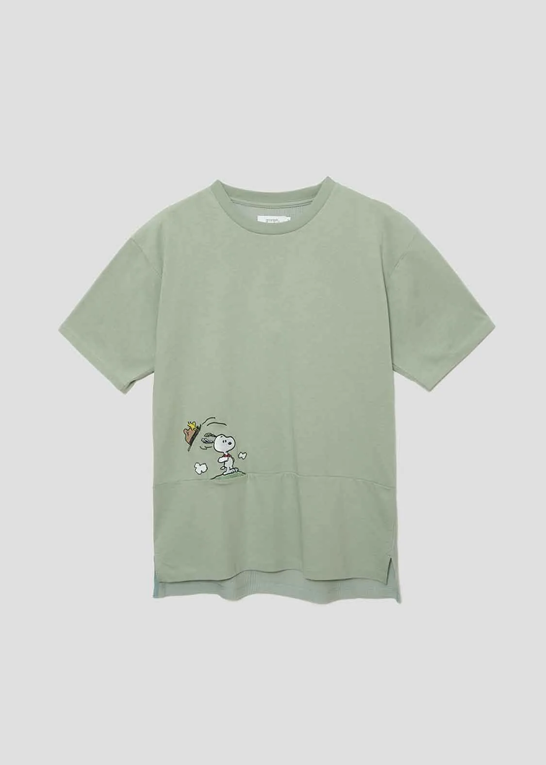 Peanuts Back Waffle Short Sleeve Tee (Peanuts_Hat)