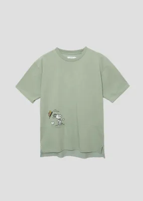 Peanuts Back Waffle Short Sleeve Tee (Peanuts_Hat)