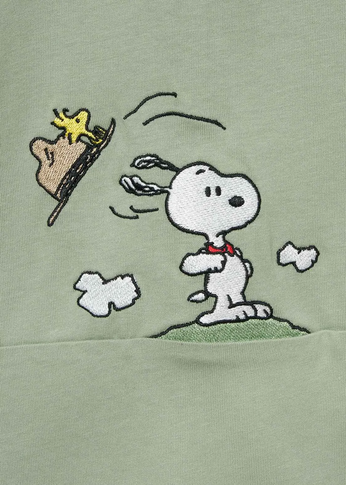 Peanuts Back Waffle Short Sleeve Tee (Peanuts_Hat)