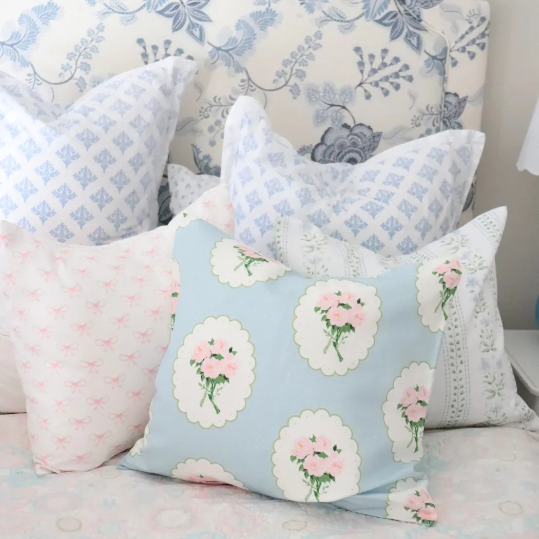 Peony Bouquet Cushion Cover