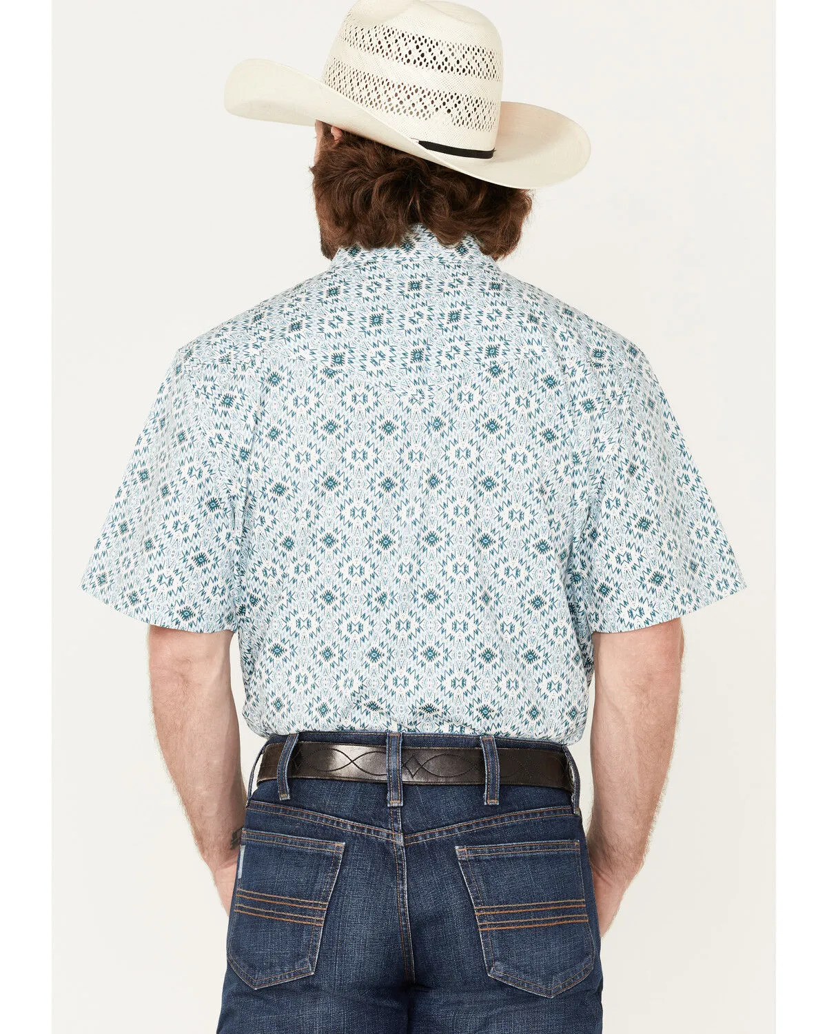 Product Name:  Cody James Men's Wagon Southwestern Print Short Sleeve Western Snap Shirt