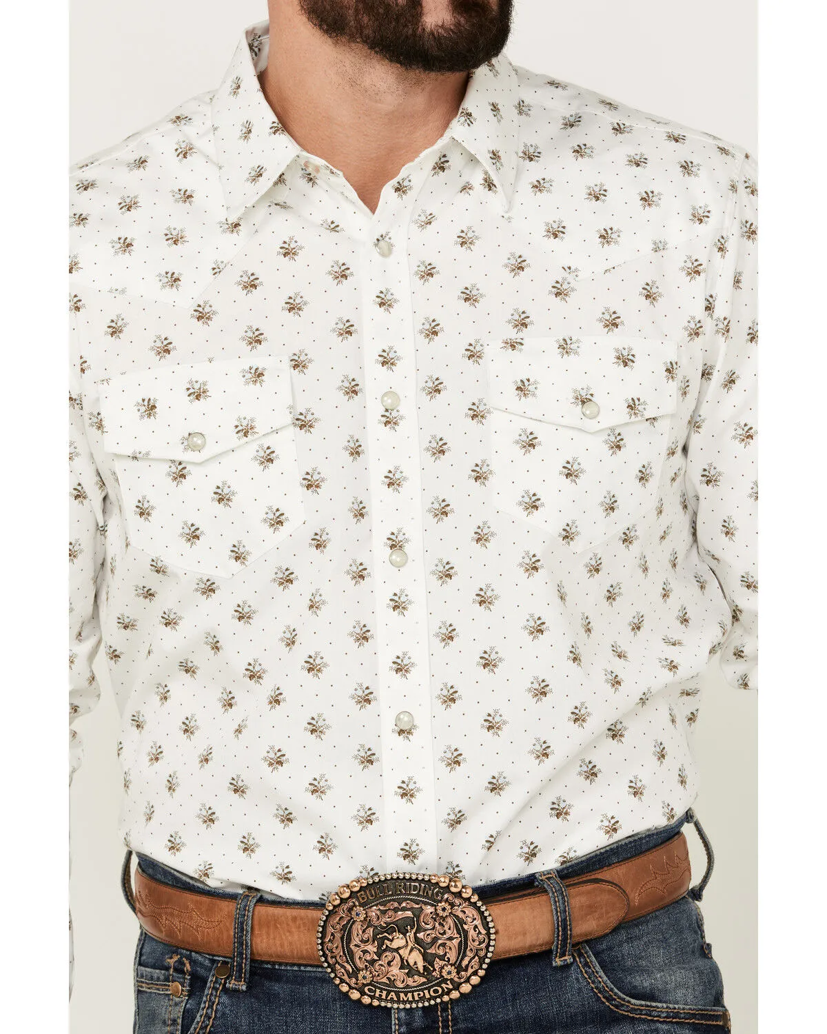 Product Name:  Gibson Trading Co Men's Conrad Floral Print Long Sleeve Pearl Snap Western Shirt