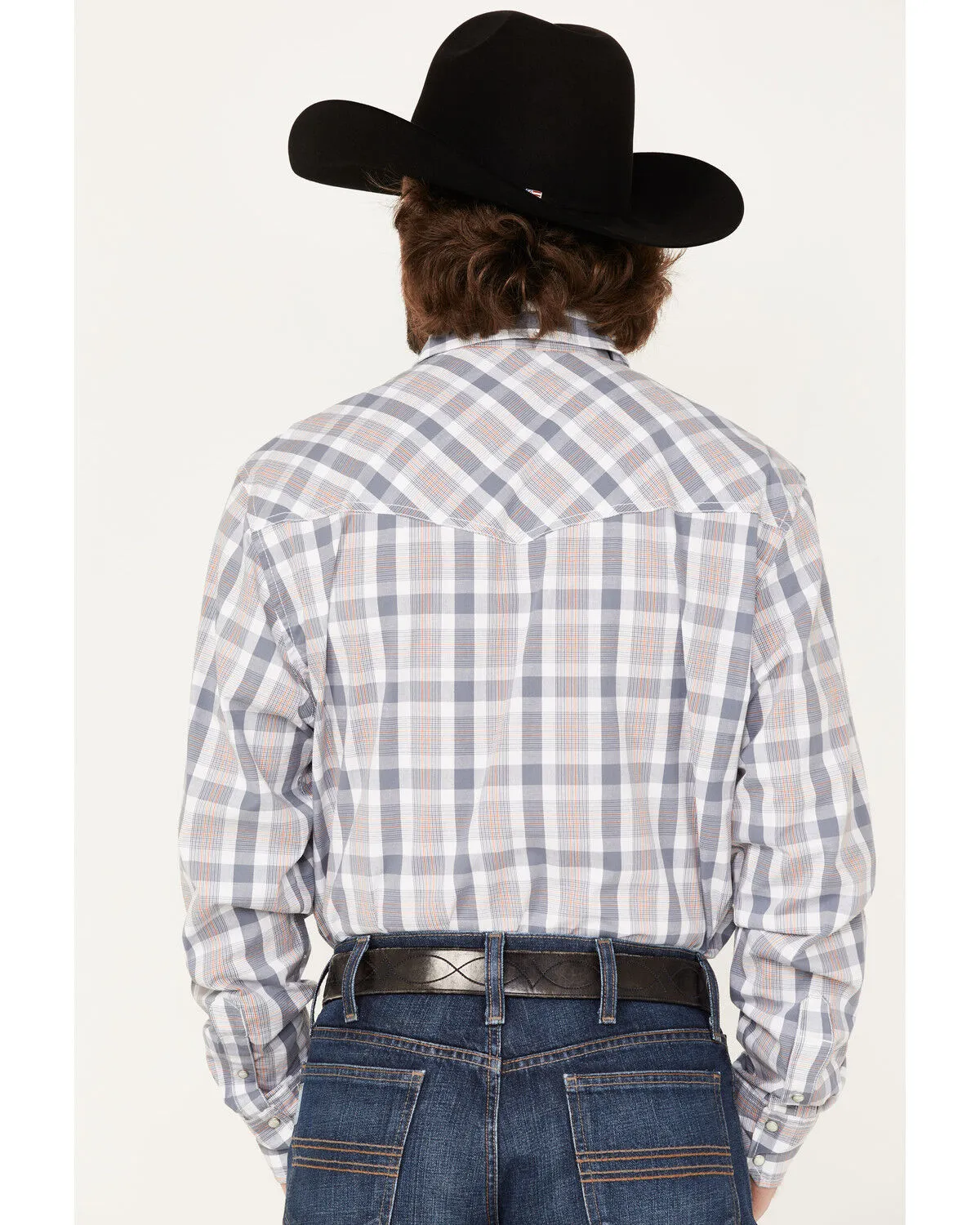 Product Name:  Wrangler 20X Men's Competition Advanced Comfort Small Plaid Print Long Sleeve Snap Shirt