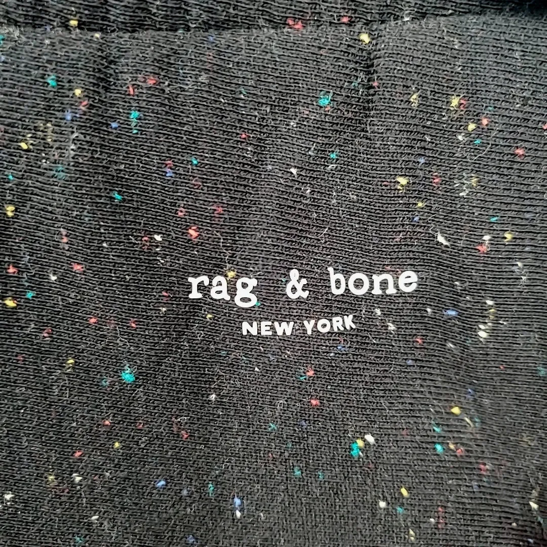 RAG & BONE Black Multi-Color Speckled Sweats Size MEDIUM (M) Pants