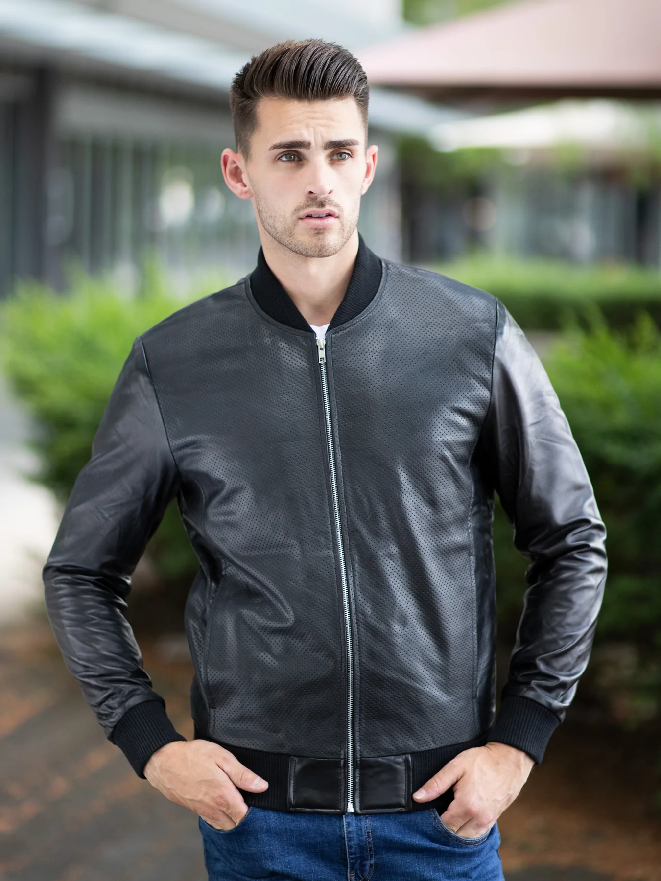 Ralph Lauren Classy Black Leather Jacket