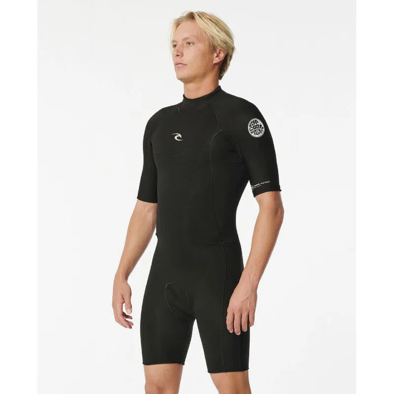 Rip Curl  Dawn Patrol Short Sleeve 2/2 mm Back Zip Springsuit - Mute da surf - Uomo