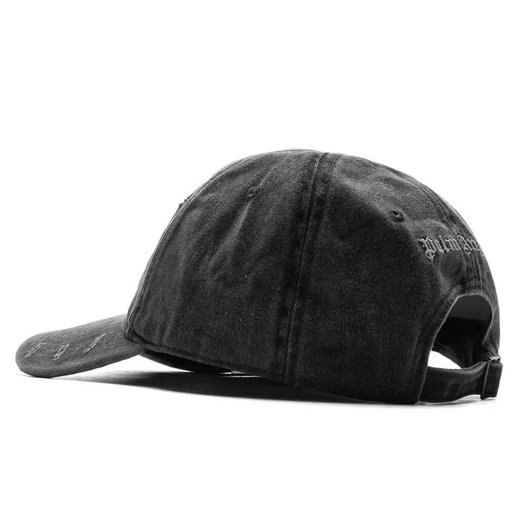 Ripped Logo Cap - Grey