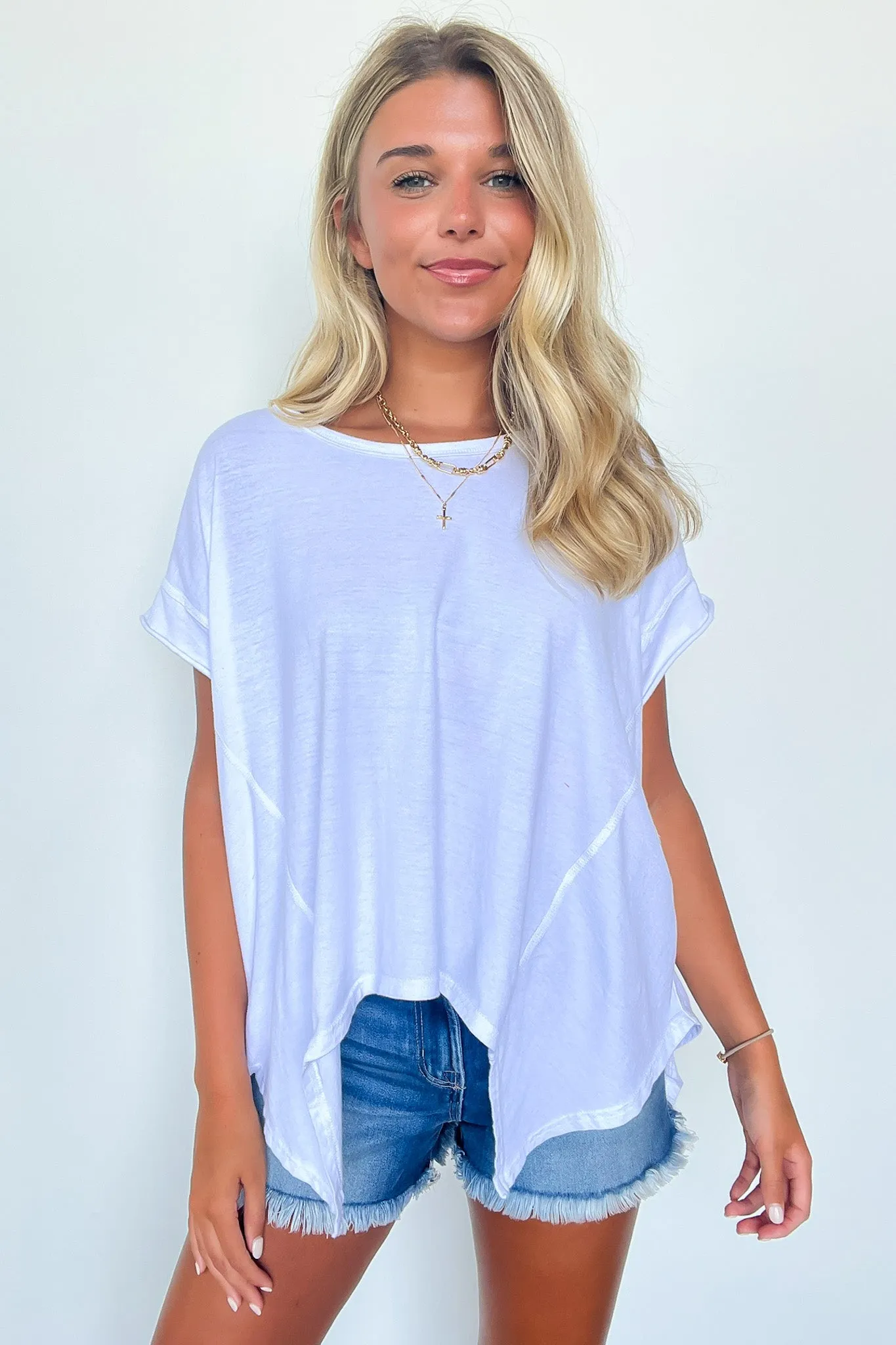 Roni Washed Relaxed Short Sleeve Top - BACK IN STOCK