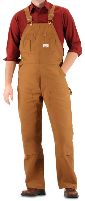 Sale: Extra Heavy Duty Brown Cotton Duck Overall by ROUND HOUSE Made in USA 83