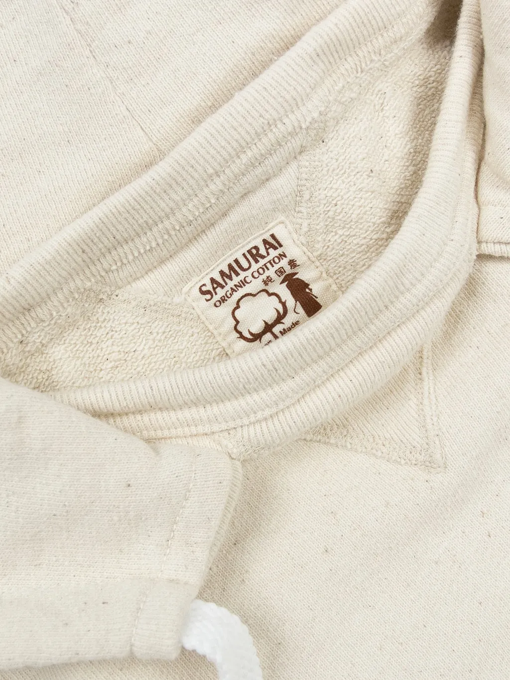 Samurai Jeans SWS-SC02 Japanese Cotton Hoody Natural