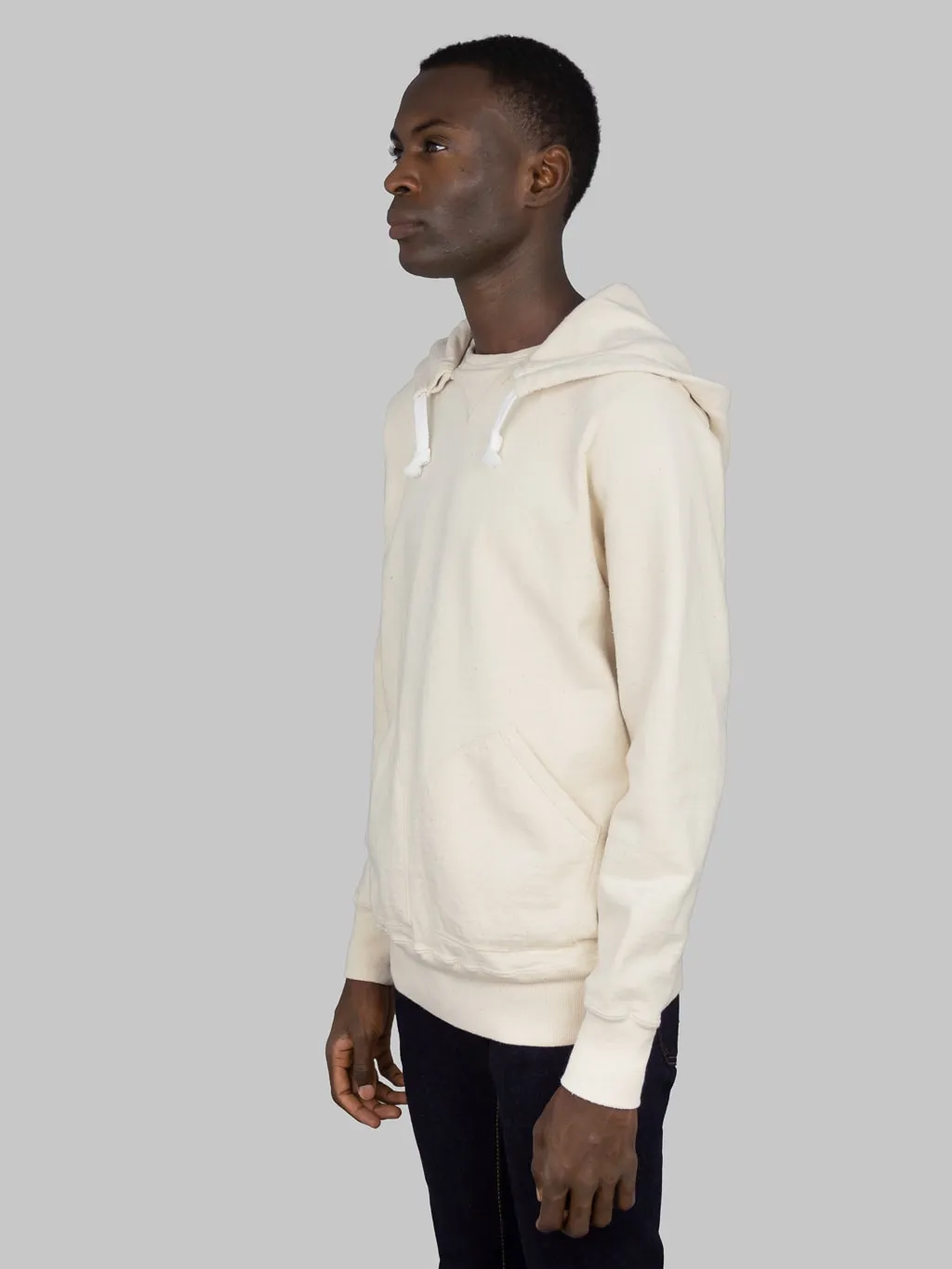 Samurai Jeans SWS-SC02 Japanese Cotton Hoody Natural