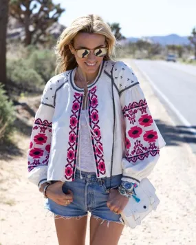 Saskatoon Boho Jacket in White