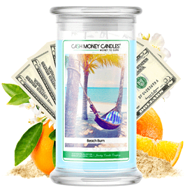 SBeach Bum Cash Money Candles Made in USA