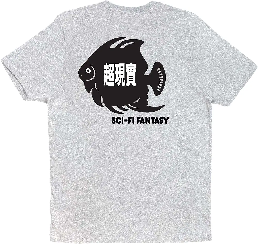 Sci-Fi Fantasy Fish Pocket T-Shirt