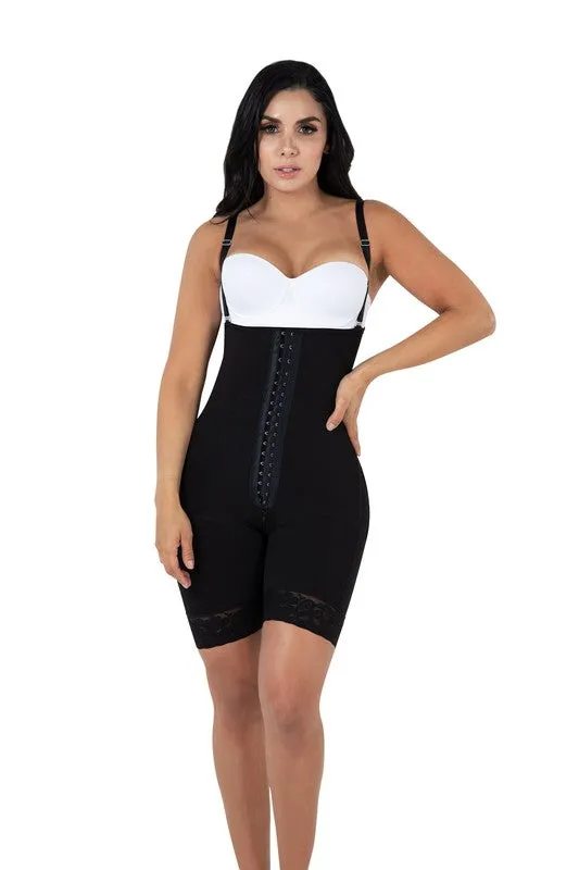 Short Bodyshaper W/ Covered Back & Perineal Zipper