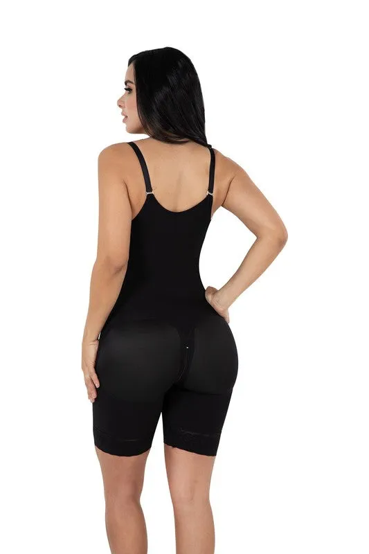 Short Bodyshaper W/ Covered Back & Perineal Zipper