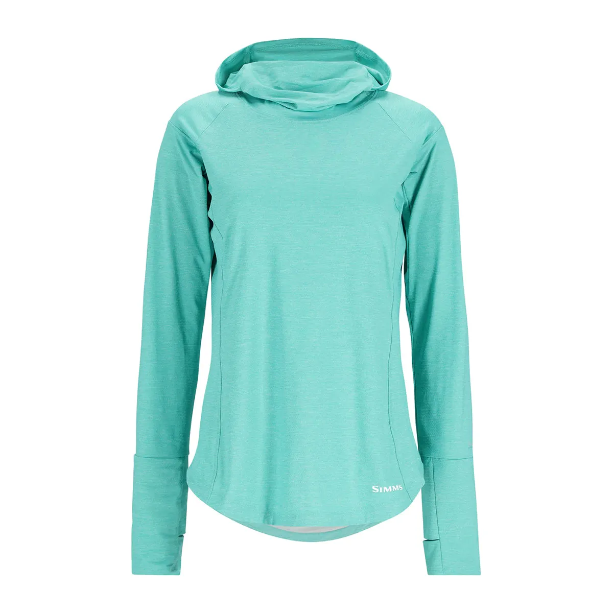 Simms Womens SolarFlex Cooling Hoody Gulf Blue