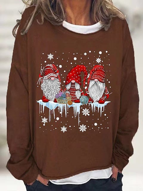 Snowflake Gnome Festive Women's Sweatshirt