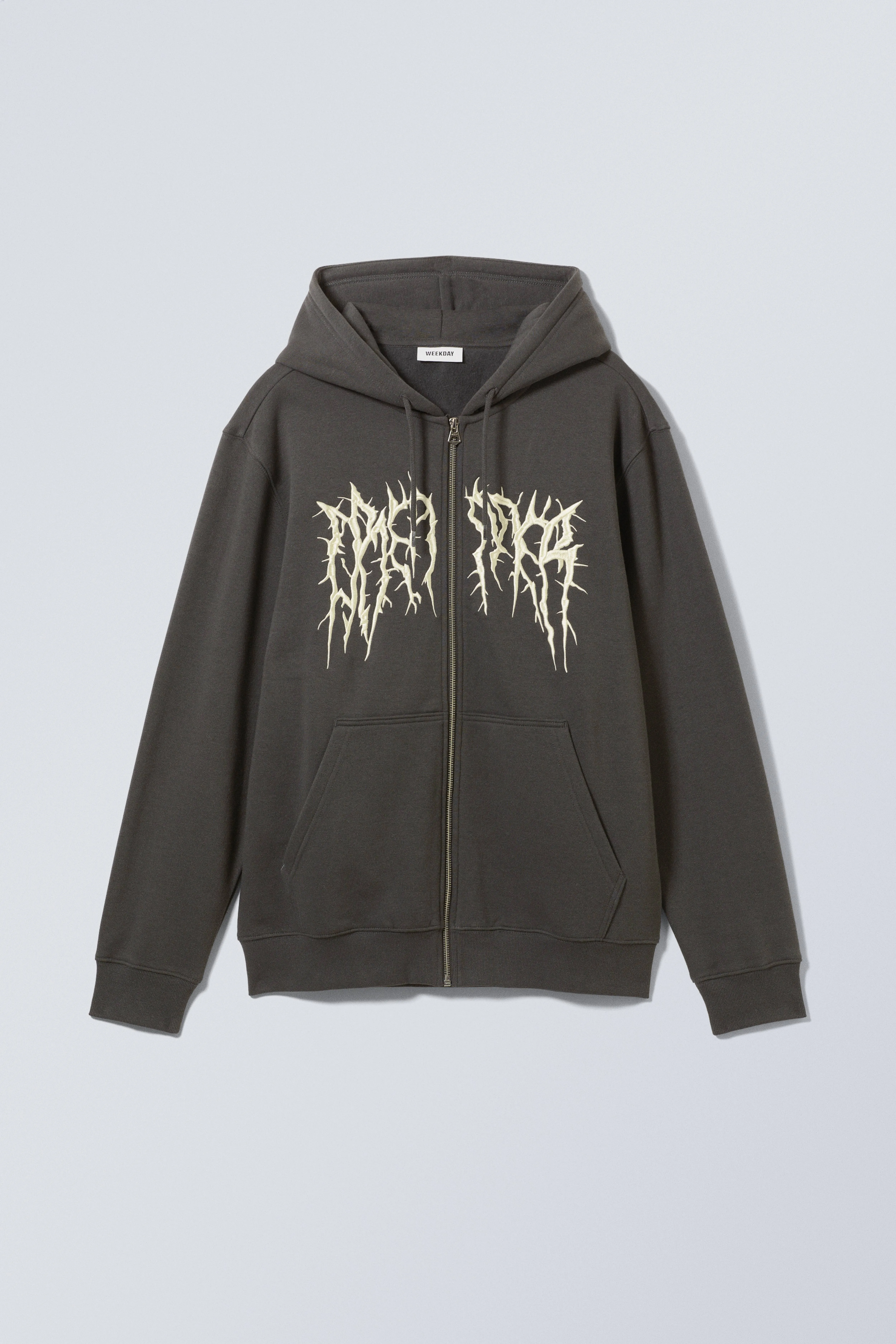 Standard Graphic Zip Hoodie - Long sleeve - Regular length - Spiky Dreamer - Men | H&M GB