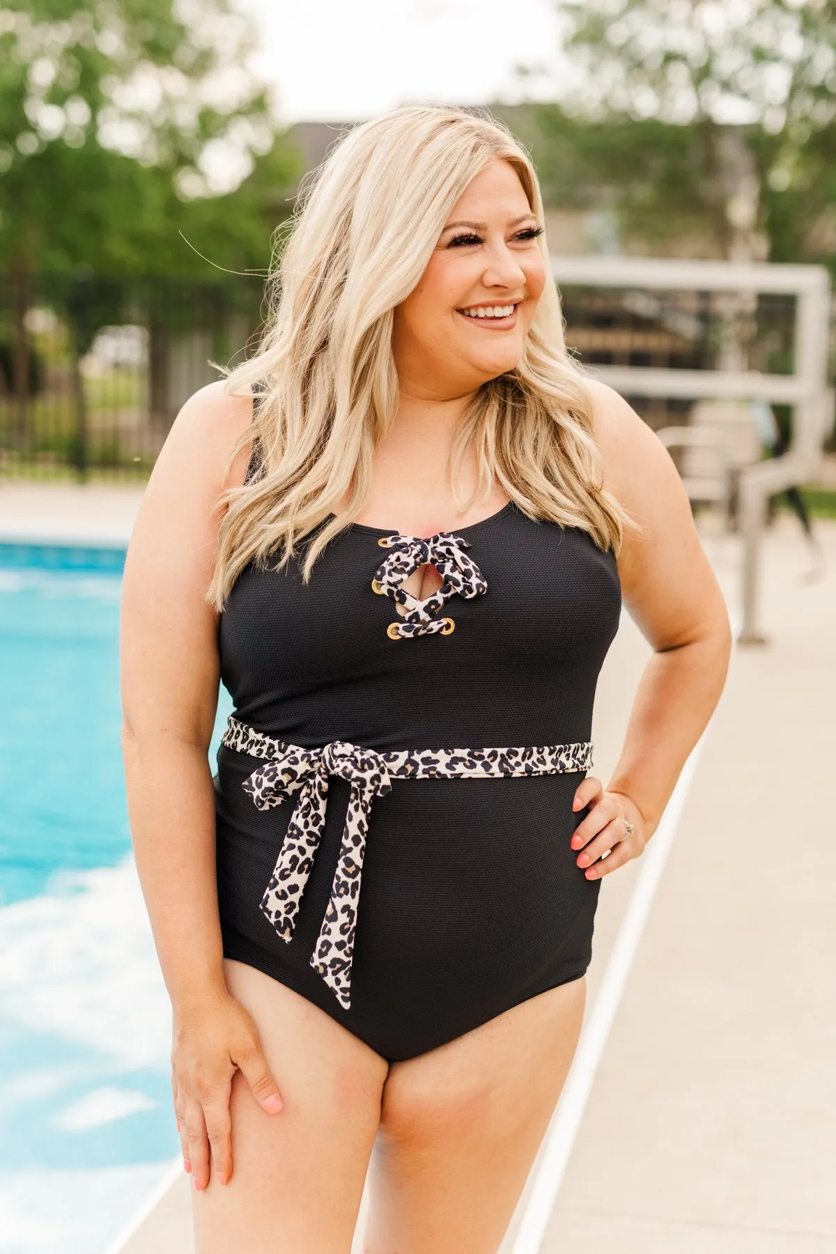 Sweet Summer Breeze Swim Belt- Leopard Print