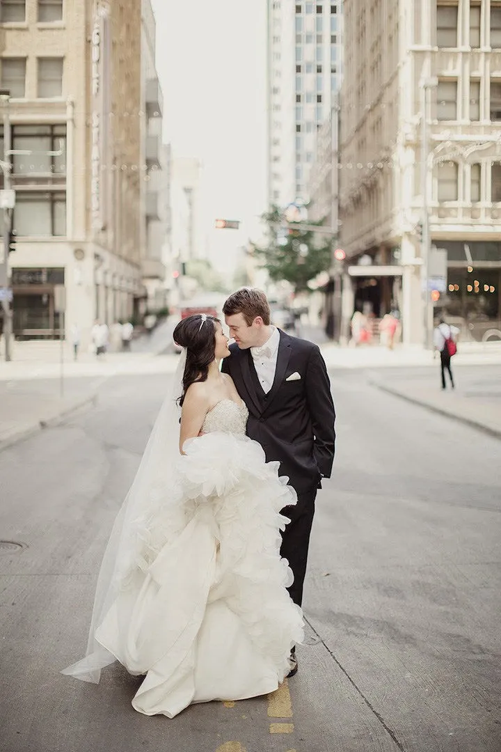 Sweetheart Strapless Ivory Organza Beaded Lace Ball Gown  Wedding Dresses, WD0131