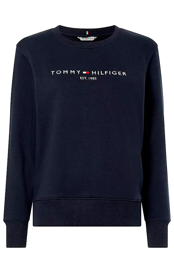 Tommy Hilfiger Women Sweatshirt Est. 1985 Logo Navy