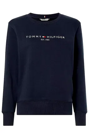 Tommy Hilfiger Women Sweatshirt Est. 1985 Logo Navy