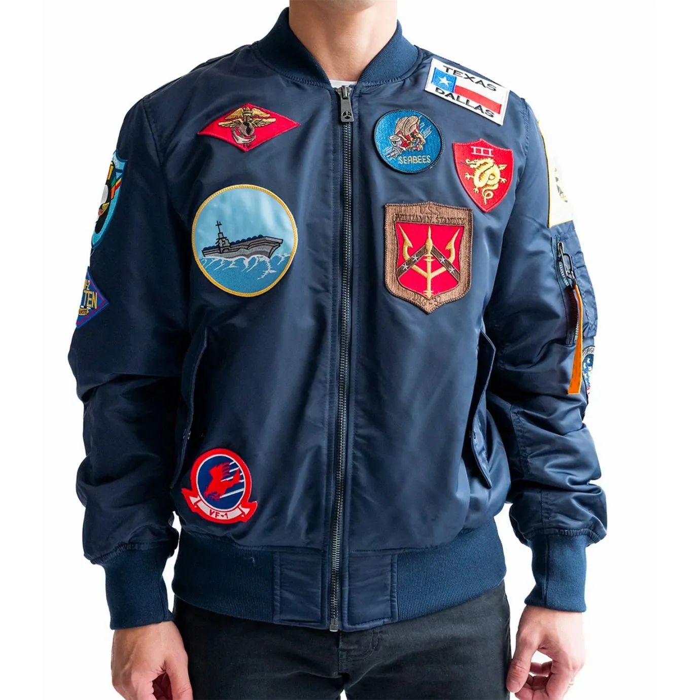 Top Gun Official Patches MA-1 Bomber Jacket