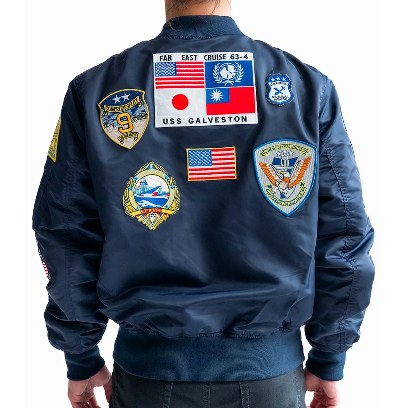 Top Gun Official Patches MA-1 Bomber Jacket