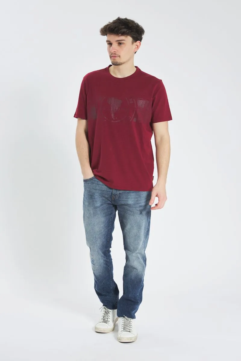 Tshirt Uomo Bordeaux