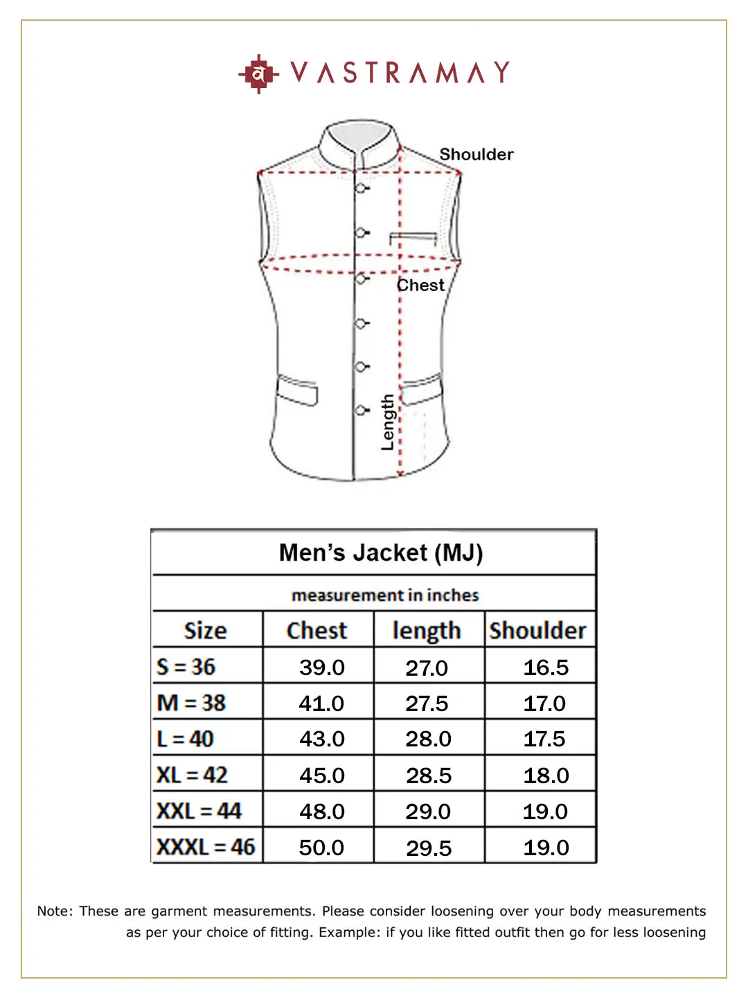 VASTRAMAY Men's Multicolor -Base-Grey Cotton Blend Nehru Jacket