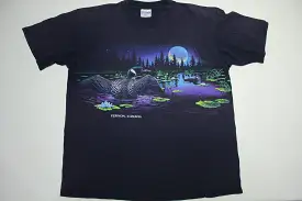 Vernon Canada Canadian Goose Vintage 90's Wilderness Moon Tourist T-Shirt