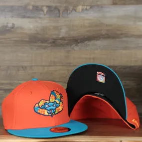 Wisconsin Timber Rattlers 2022 Cascabeles de Wisconsin Copa de la Diversion On-Field Black Bottom 5950 Fitted Cap | Orange