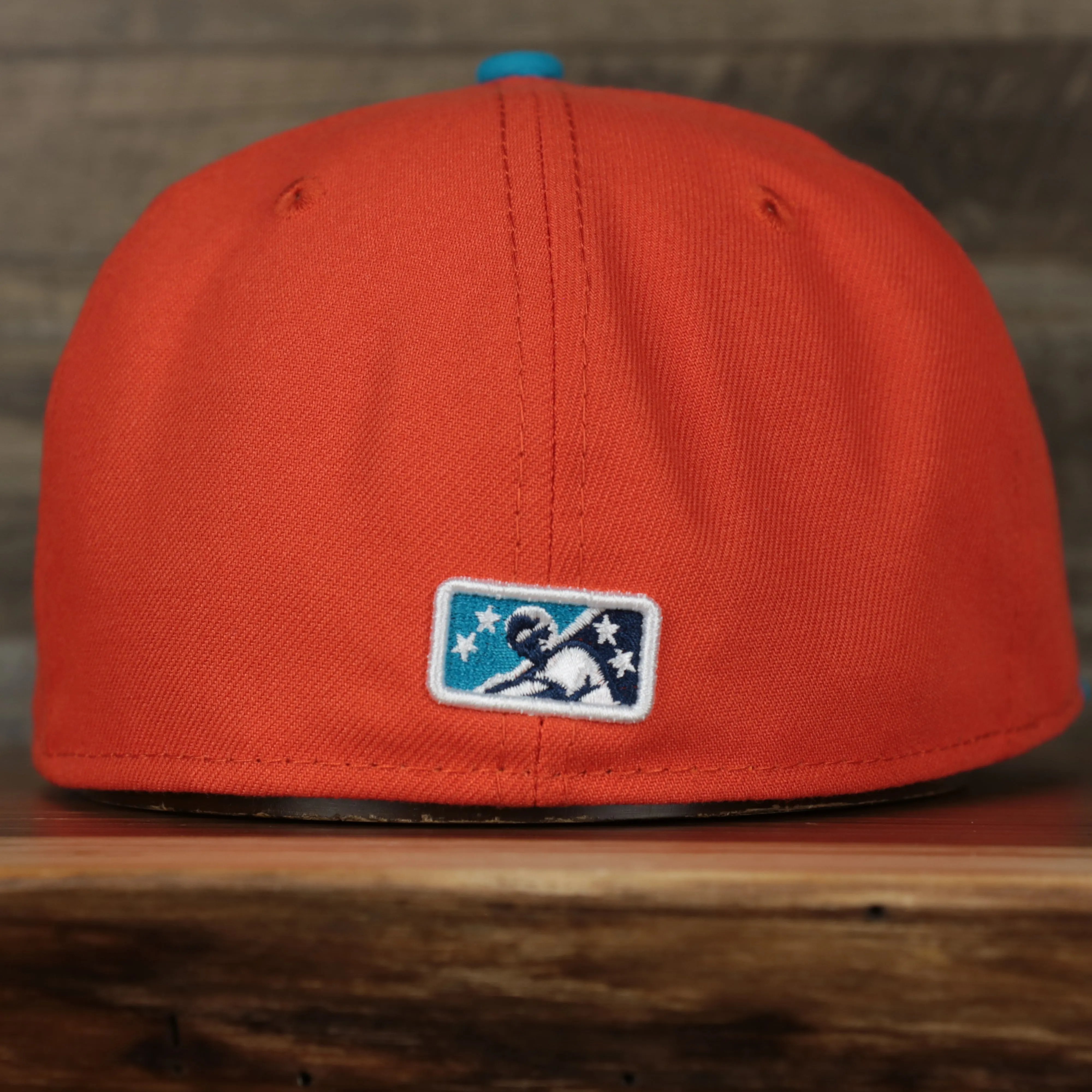 Wisconsin Timber Rattlers 2022 Cascabeles de Wisconsin Copa de la Diversion On-Field Black Bottom 5950 Fitted Cap | Orange