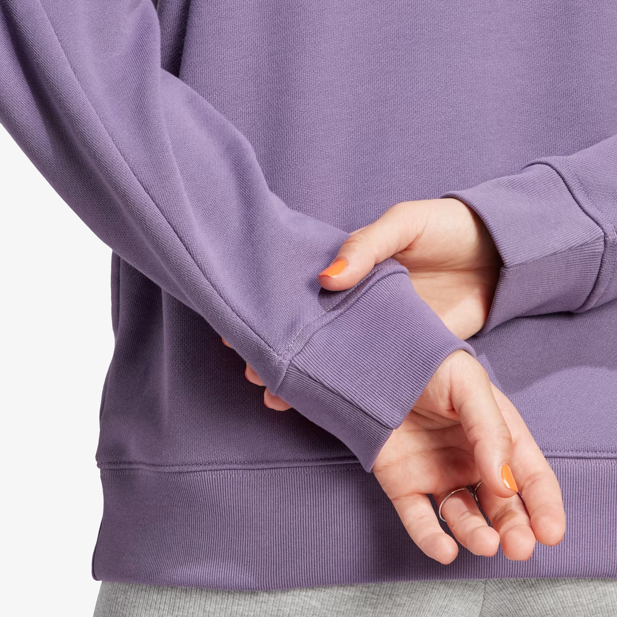 WMN'S TREFOIL CREW SWEATSHIRT 'SHADOW VIOLET'