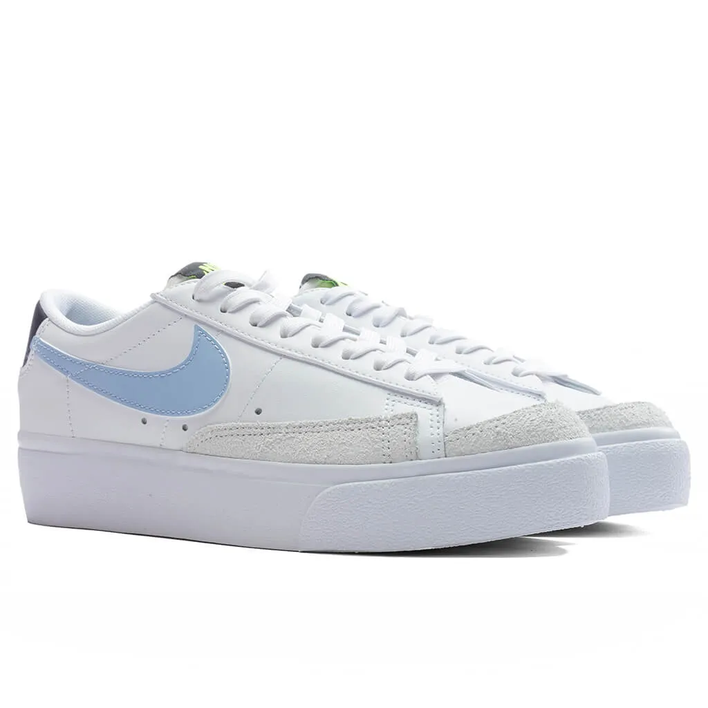 Women's Blazer Low Platform - White/Cobalt Bliss/Violet